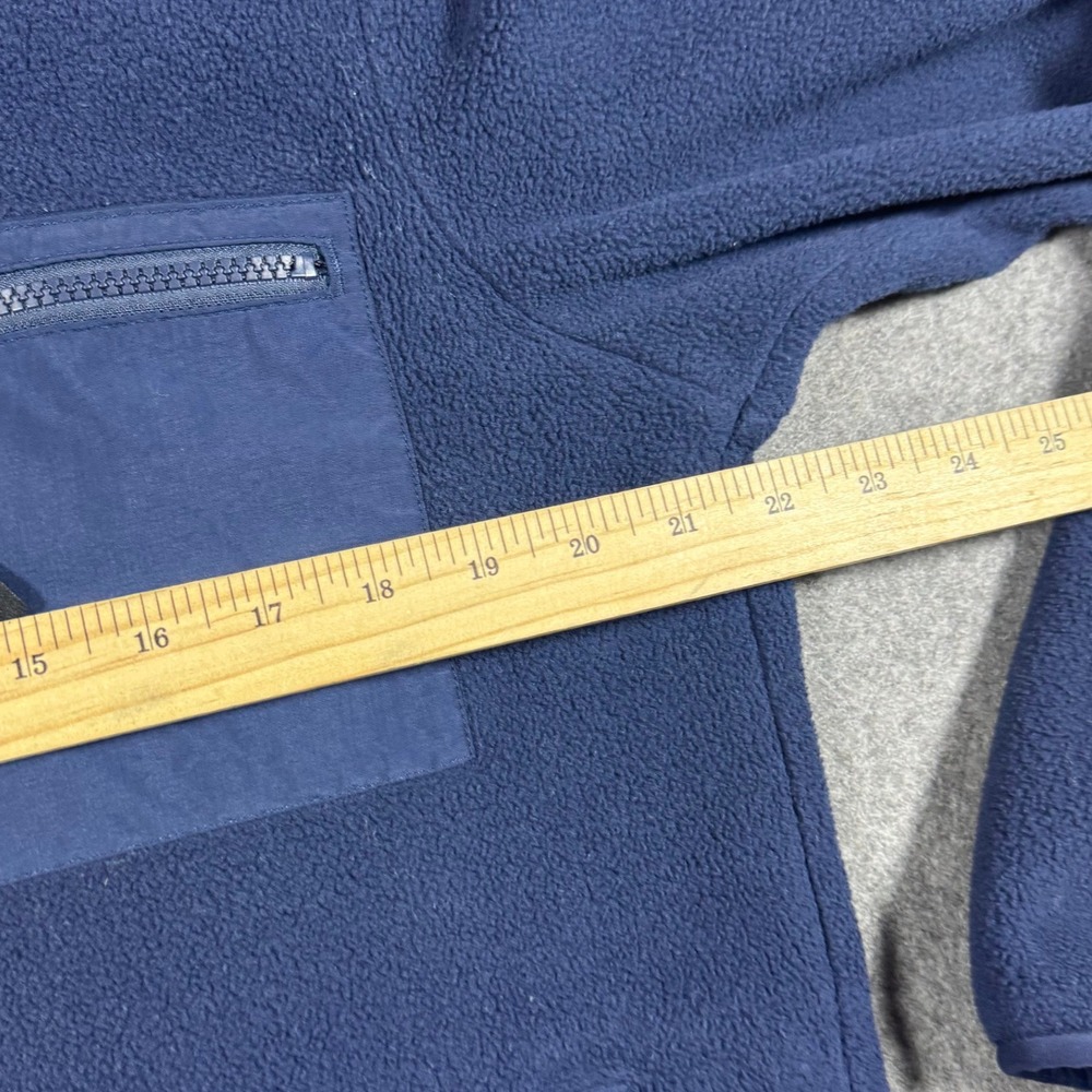 Patagonia Synchilla Jacket Mens M Navy Blue Full Zip Fleece Mock Neck Pocket - Picture 8 of 11